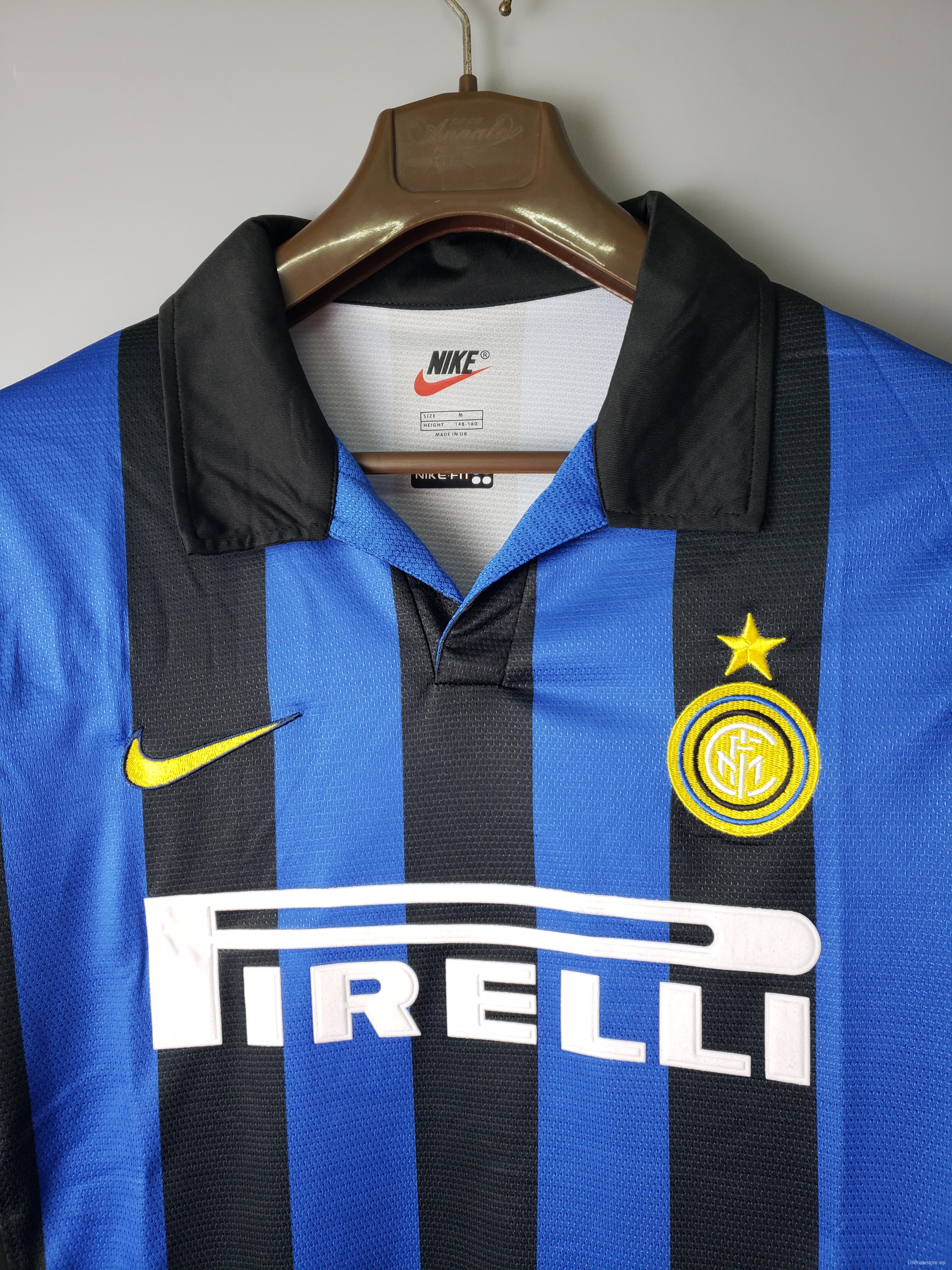 Retro 98/99 Inter Milan Home Long Sleeve Jersey