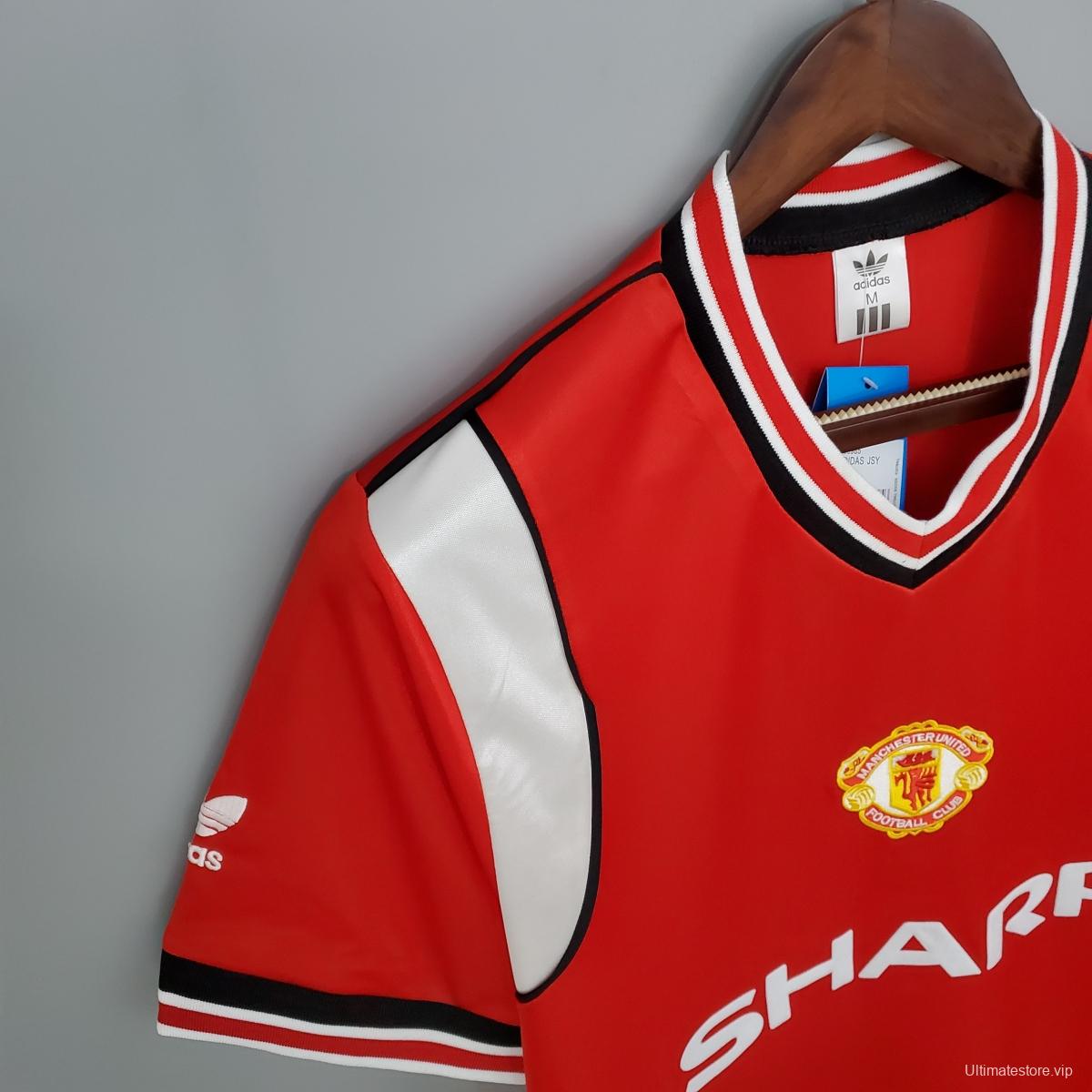 Retro Manchester United 85/86 home Soccer Jersey