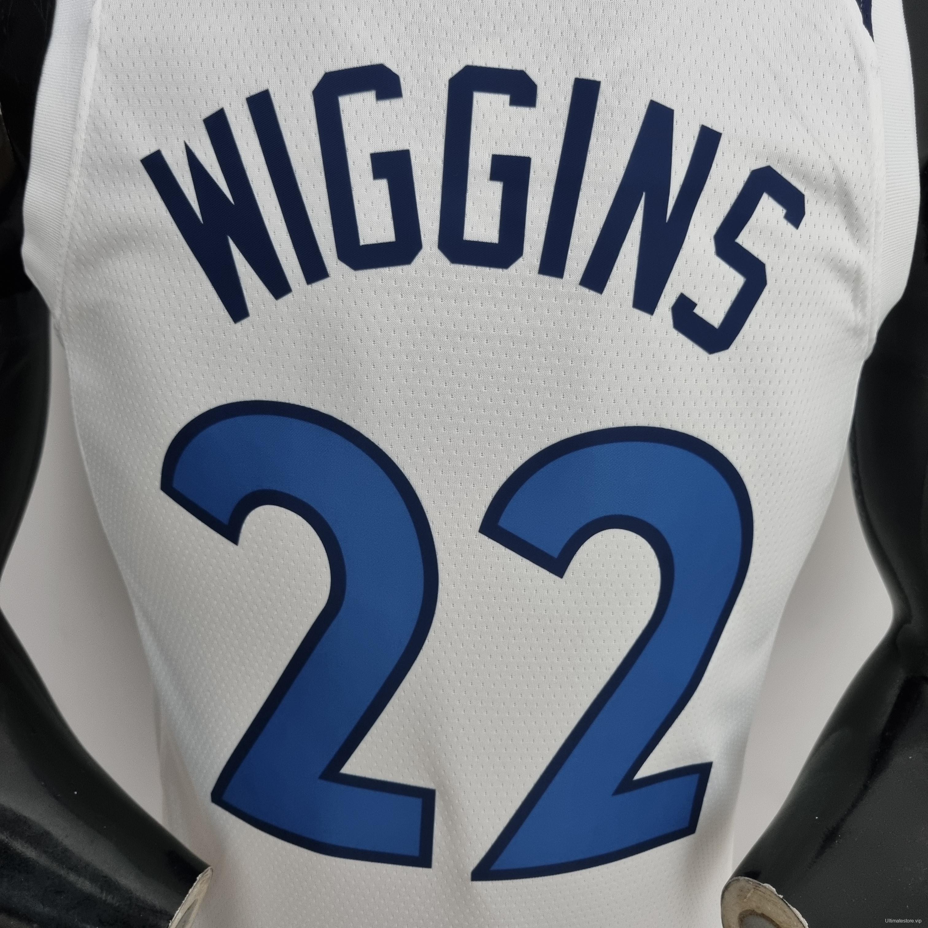 75th Anniversary Minnesota Timberwolves Wiggins #22 Royal White NBA Jersey