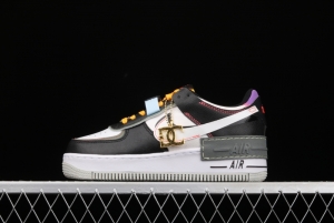 NIKE Air Force 1 ShAdidasow Rtl light weight heightened low-top 100-board shoes DC2542-001