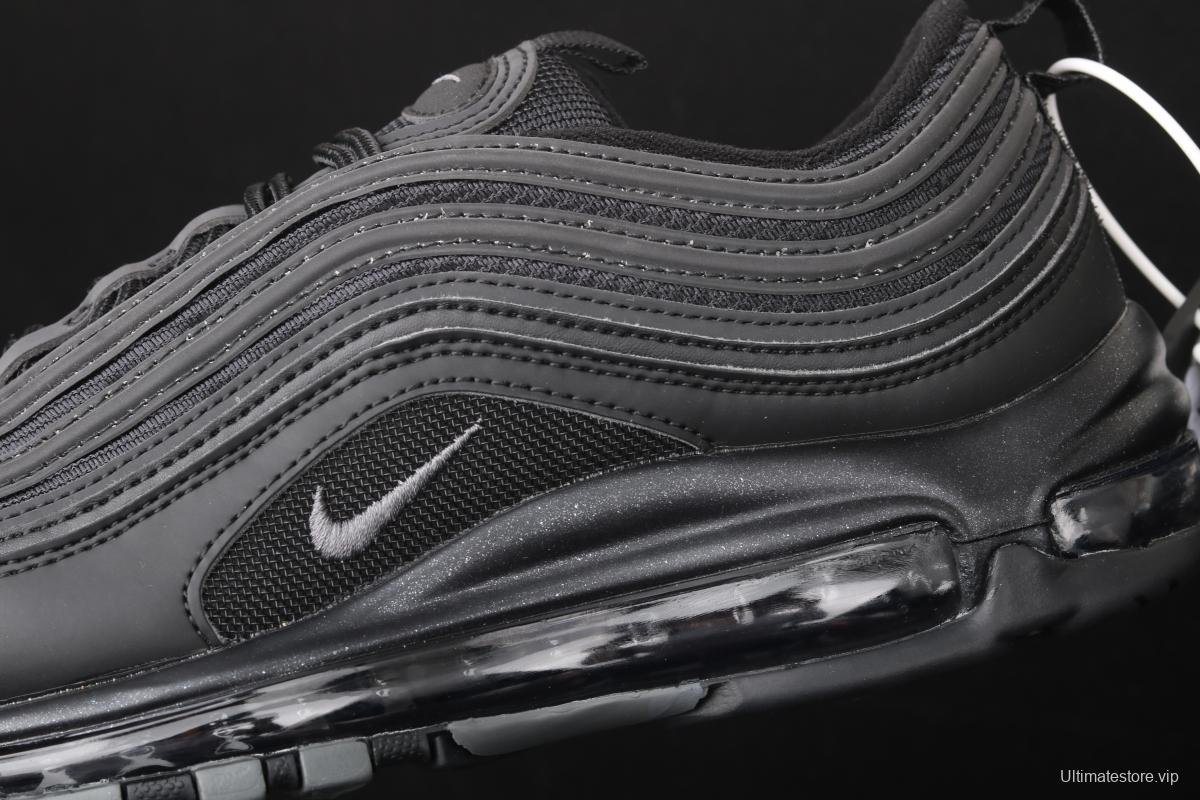 NIKE Air Max 973M reflective all-black bullet air cushion running shoes 921733-001