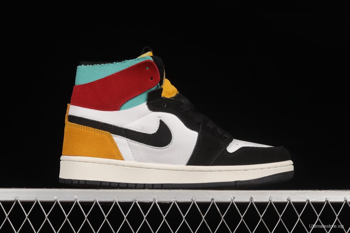 Air Jordan 1 Zoom CMFT White, Yellow and Red CT0978-016