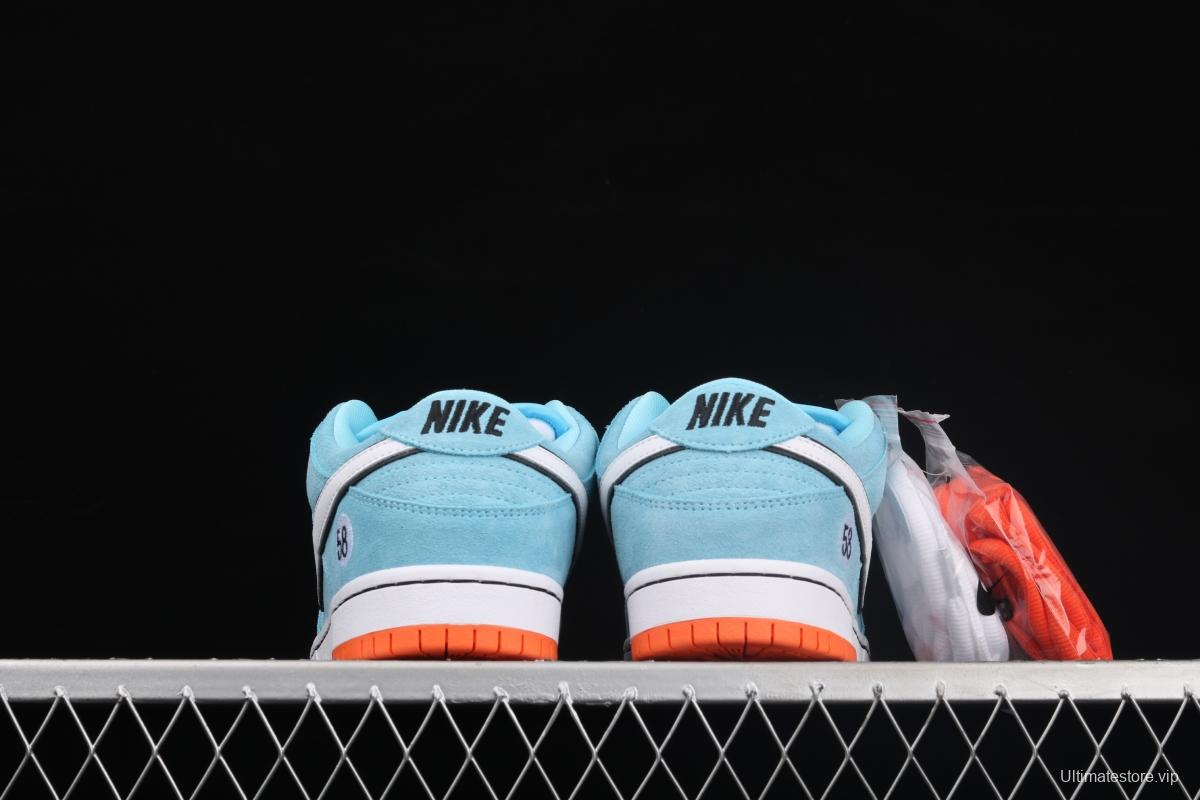 WE CLUB 58 x NIKE SB DUNK Low Pro Club 58 Gulf Slam Dunk Series low side leisure sports skateboard shoes BQ6817-401