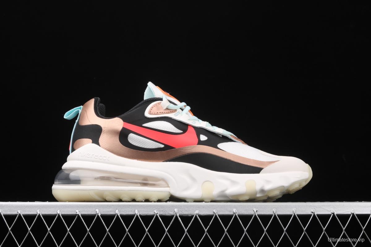 NIKE Air Max 270React new high-frequency mesh function half-palm air cushion cushioning running cloth shoes CT3428-100