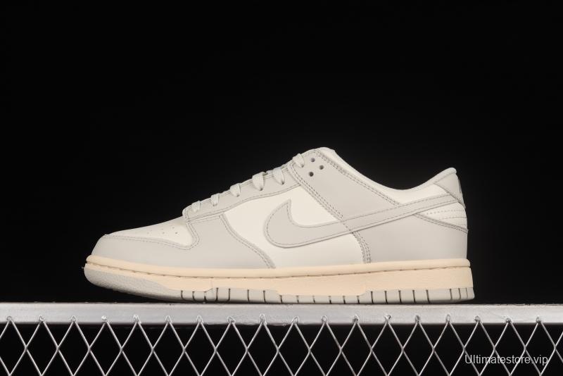 NIKE DUNK Low Bone White Color Matching SB Buckle Backboard Fashion Casual Sneakers DD1503-107