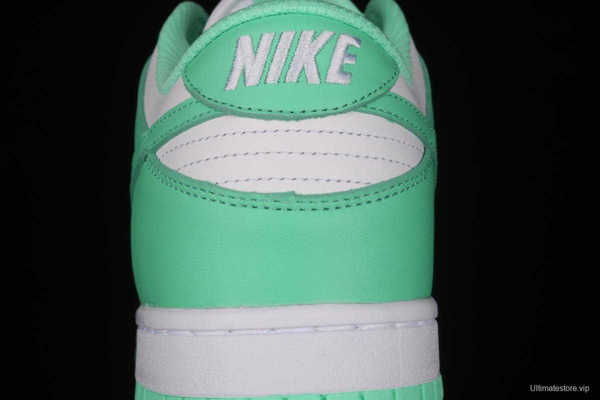 NIKE SB DUNK Low White/Green Glow Tiffany Green White Slam Dunk Series low side leisure sports skateboard shoes DD1503-105