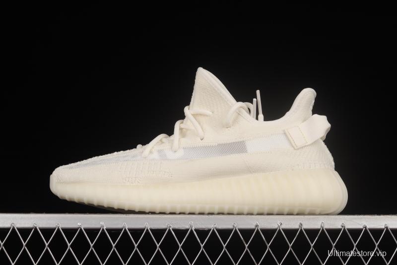 Adidas Yeezy 350 Boost V2 Pure Oat HQ6316 Pure White 2.0 Color Matching BASF Boost Original Bottom