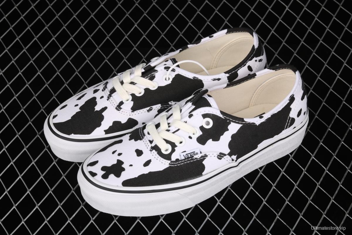 Vans Authentic Vance black and white cow striped Anaheim canvas board shoes VN0A40E5NNA