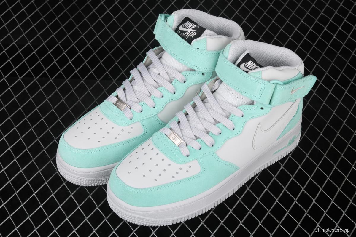 NIKE Air Force 11607 Lceland Green Rare Classic Chinese Bang Bang Leisure Sports Board shoes Leather Grey Tiffany Iceland Green 596729-301