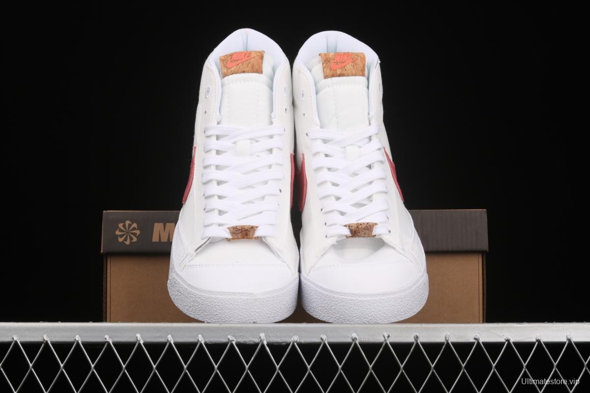 NIKE Blazer Mid '1977 SE Trail Blazers classic high-top canvas all-purpose leisure sports board shoes DC9265-101,