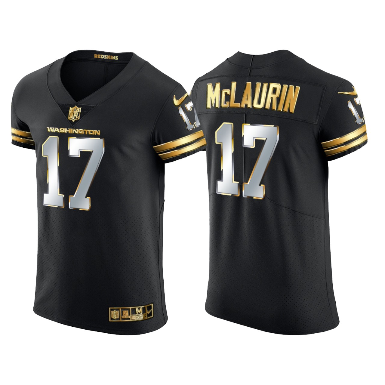 Men's Terry McLaurin Golden Edition Vapor Player Elite Team Jersey - Black