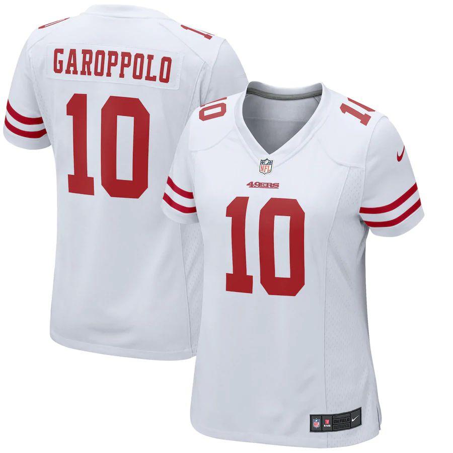 Women's Jimmy Garoppolo White Player Limited Team Jersey