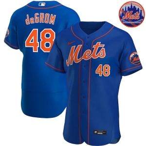 Men's Jacob deGrom Royal Alternate 2020 Authentic Player Team Jersey