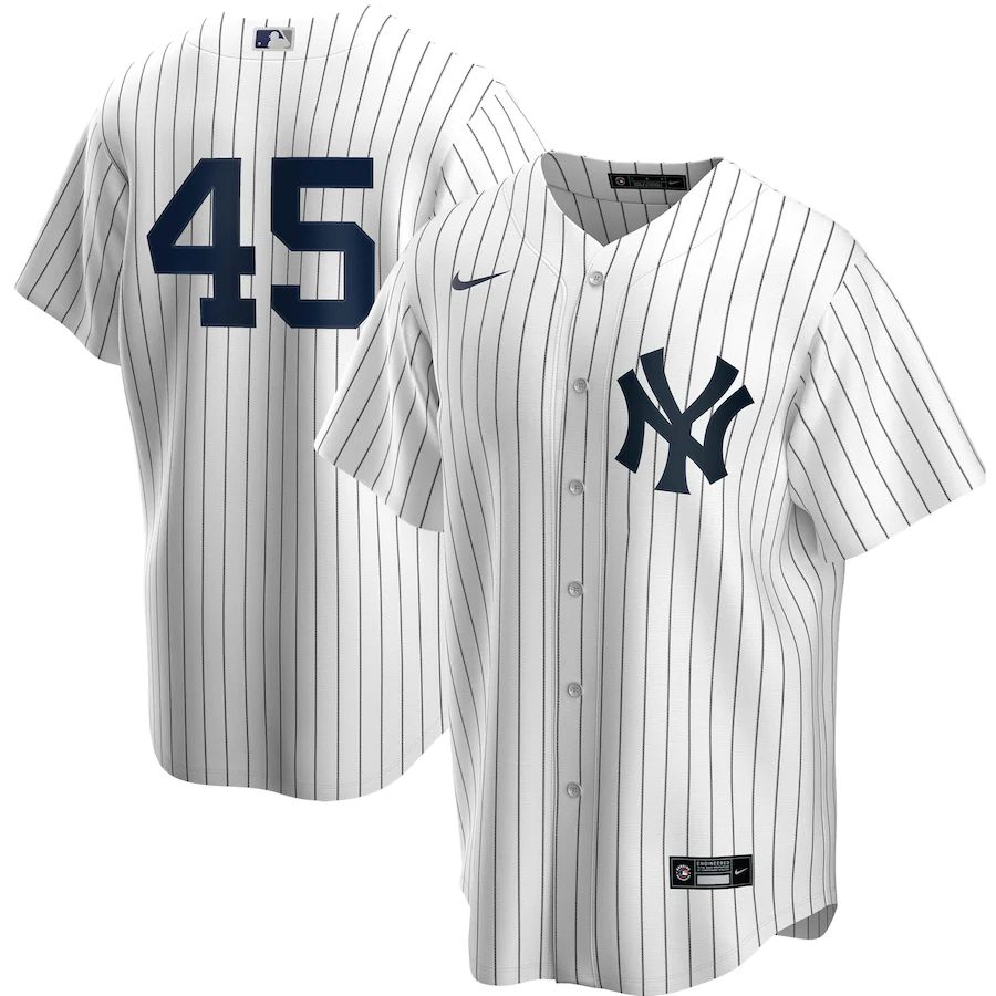 Men's Gerrit Cole White Home 2020 Player Name Team Jersey