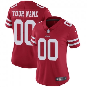 Women's Red Custom Game Team Jersey