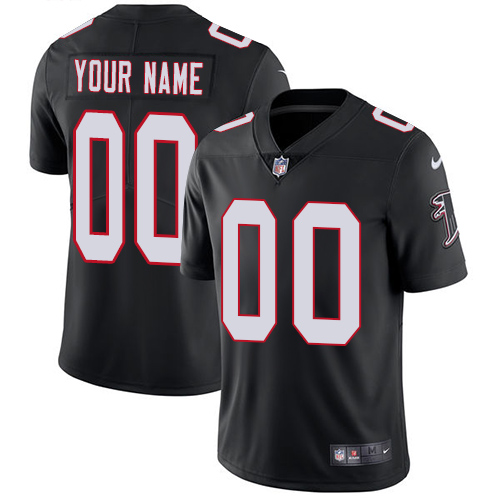 Men's Black Alternate Customized Limited Team Jersey