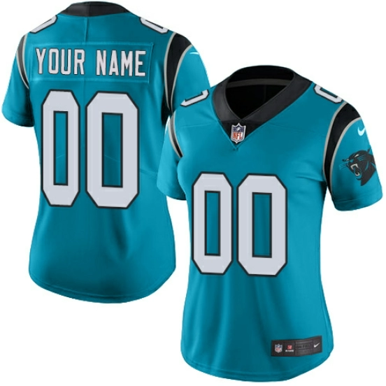 Women's Blue Alternate Custom Game Team Jersey