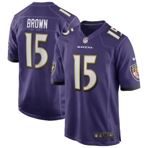 Men's Marquise Brown Purple Player Limited Team Jersey