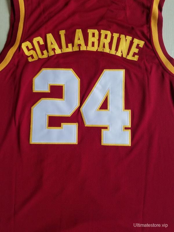 Brian Scalabrine 24 USC College Basketball Jersey