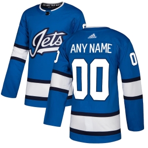 Men's Blue Alternate Custom Team Jersey