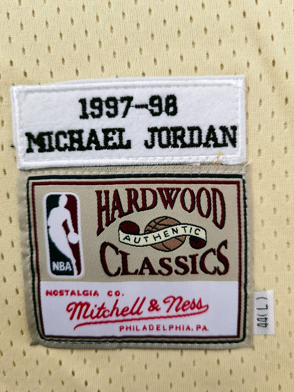 Men's Michael Jordan Golden Retro Classic Team Jersey