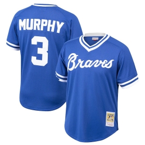 Men's Dale Murphy Royal Cooperstown Collection Mesh Batting Practice Throwback Jersey