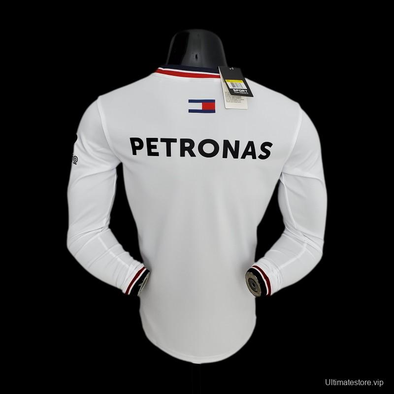 F1 Formula One 2022 Mercedes Long Sleeve White 