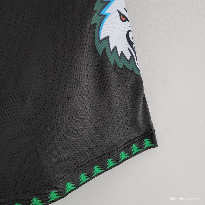 Minnesota Timberwolves Retro NBA Shorts Black