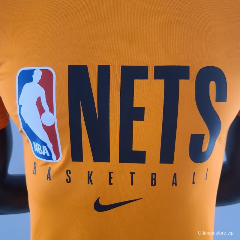 2022 NBA Nets Orange T-Shirts #K000229