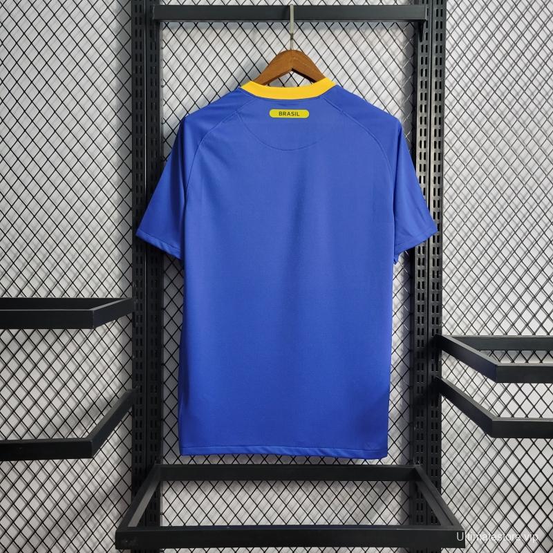 Retro 2010 Brazil Away Soccer Jersey
