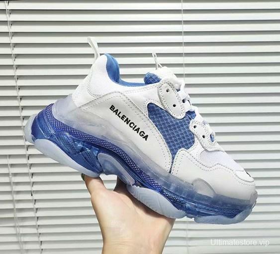 Men/Women Balenciaga Triple-S Sneaker Blue/White Item 6380340