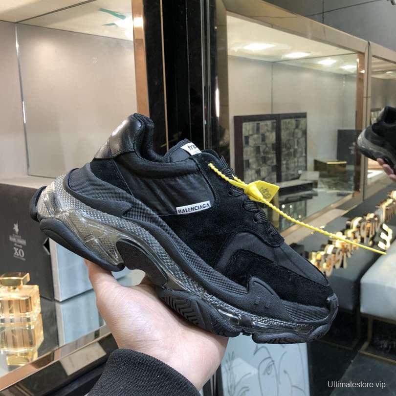 Men/Women Balenciaga Triple S 2.0 Black Sneaker