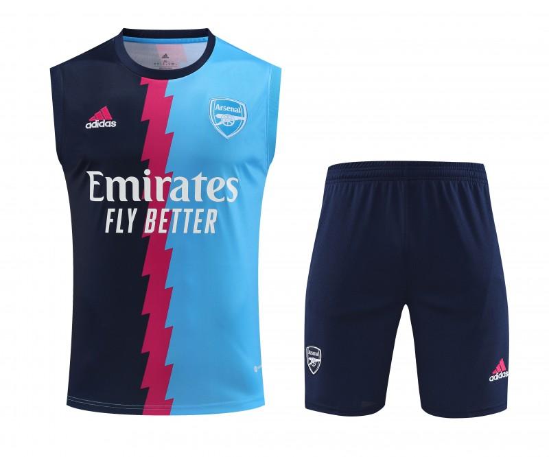 23-24 Arsenal Blue/Navy Vest Jersey+Shorts