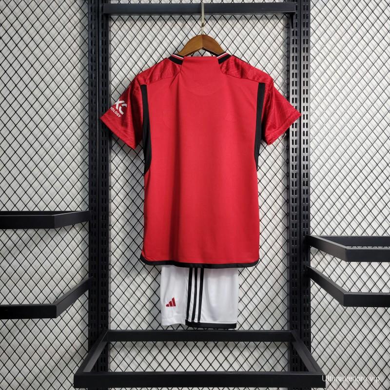 23-24 Kids Manchester United Home Set