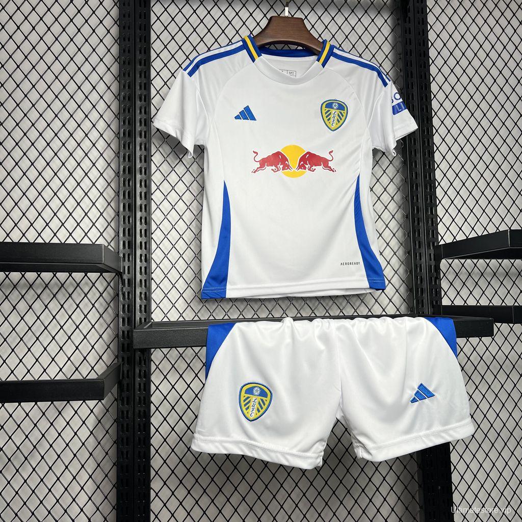 24/25 Kids Leeds United Home White Jersey