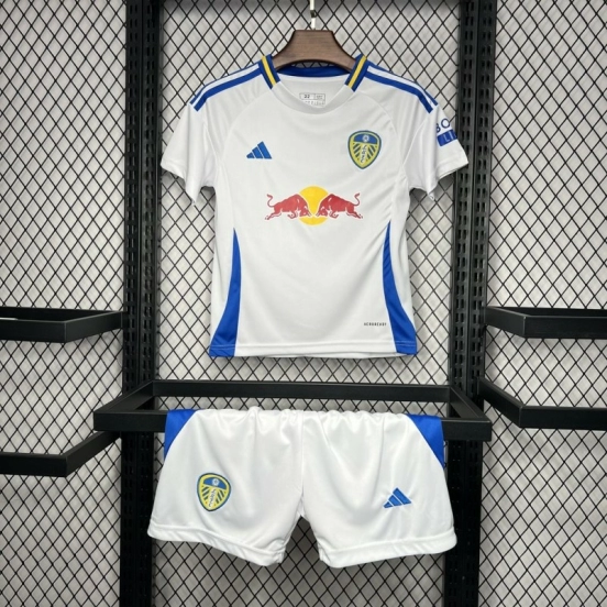24/25 Kids Leeds United Home White Jersey