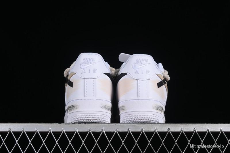 Nike Air Force 1 '07 Low Custom Anime Themed Hand-Painted Swoosh Strap Low-Top Casual Sneakers - ZH0316-013