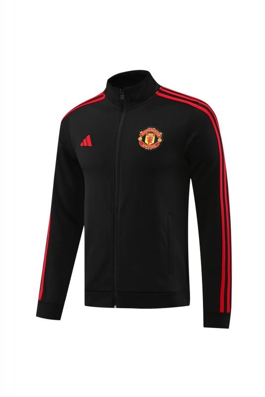 24/25 Manchester United Black Full Zipper Jacket +Long Pants