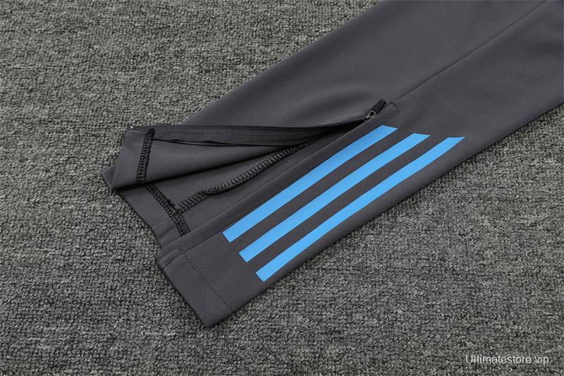 2024 Argentina Golden Half Zipper Jacket+Long Pants