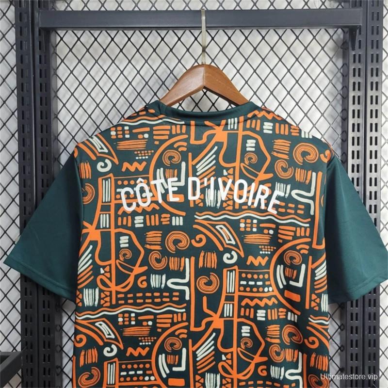 2024 Ivory Coast Pre-Match Train Jersey