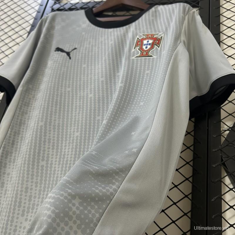 2025 Goalkeeper Portugal Grey Jersey