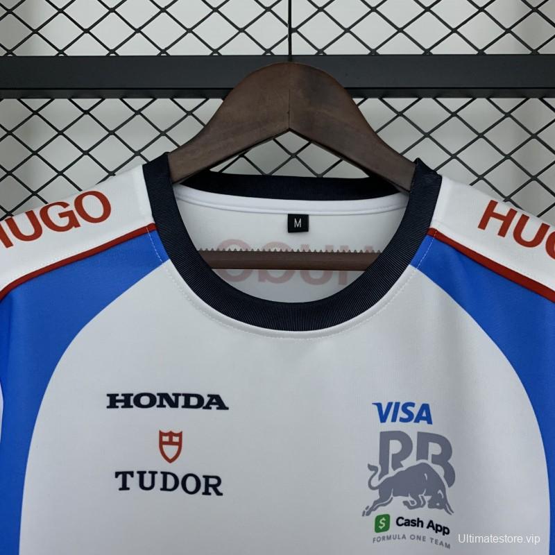 2025 F1 Formula RedBULL White/Blue T-Shirt