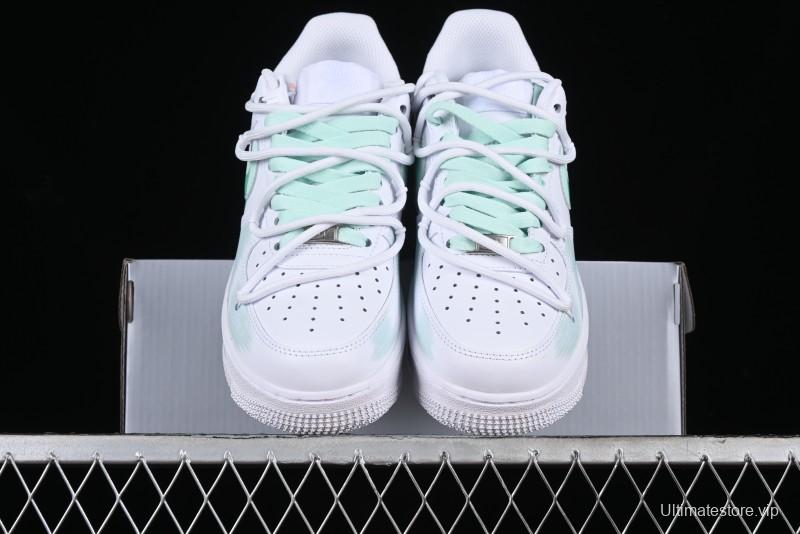 Nike Air Force 1 '07 Low Anime Themed Custom Swoosh Strap Casual Sneakers - ZH0316-023