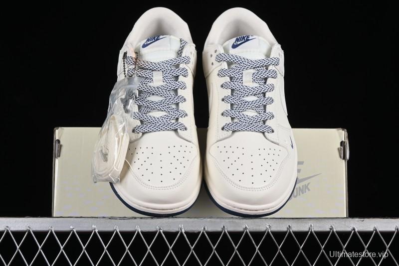 Nike SB Dunk Low LV Collaboration - Double Swoosh Blue Sole Anniversary High-End Custom Low-Top Casual Skate Shoes - XX2025-320