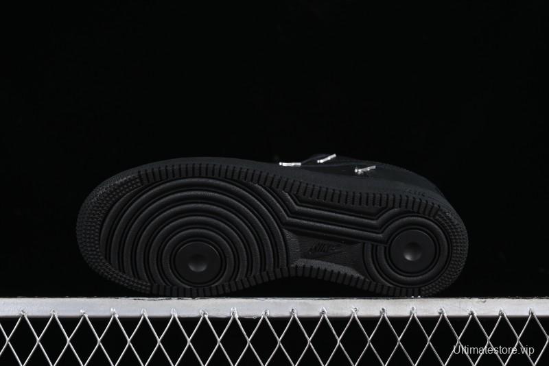 Nike Air Force 1 '07 Low Silver Swoosh Casual Sneakers - HQ1180-001