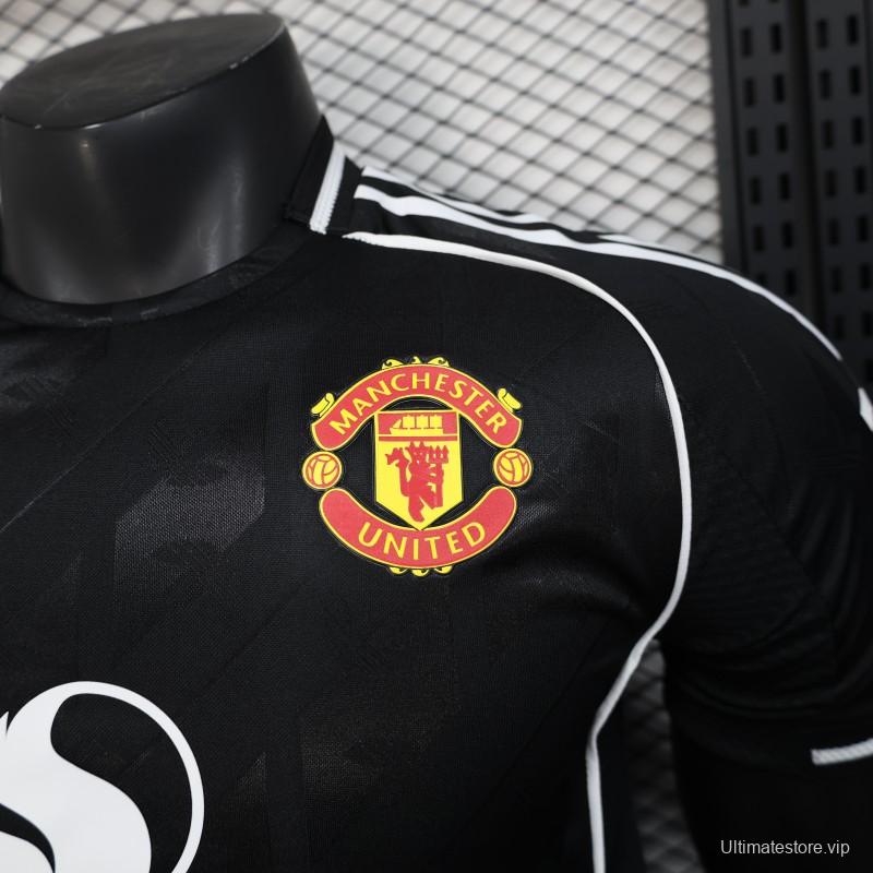 Player Version 25/26 Manchester United  Black Special Jersey