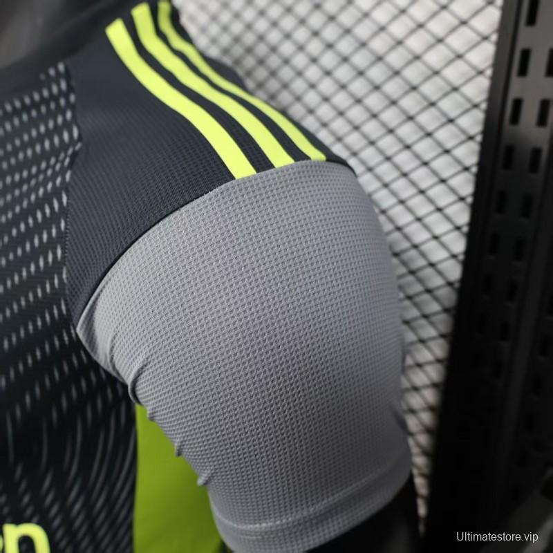 Player Version 25/26 Manchester United Grey with Gradient Wave Pattern Jersey