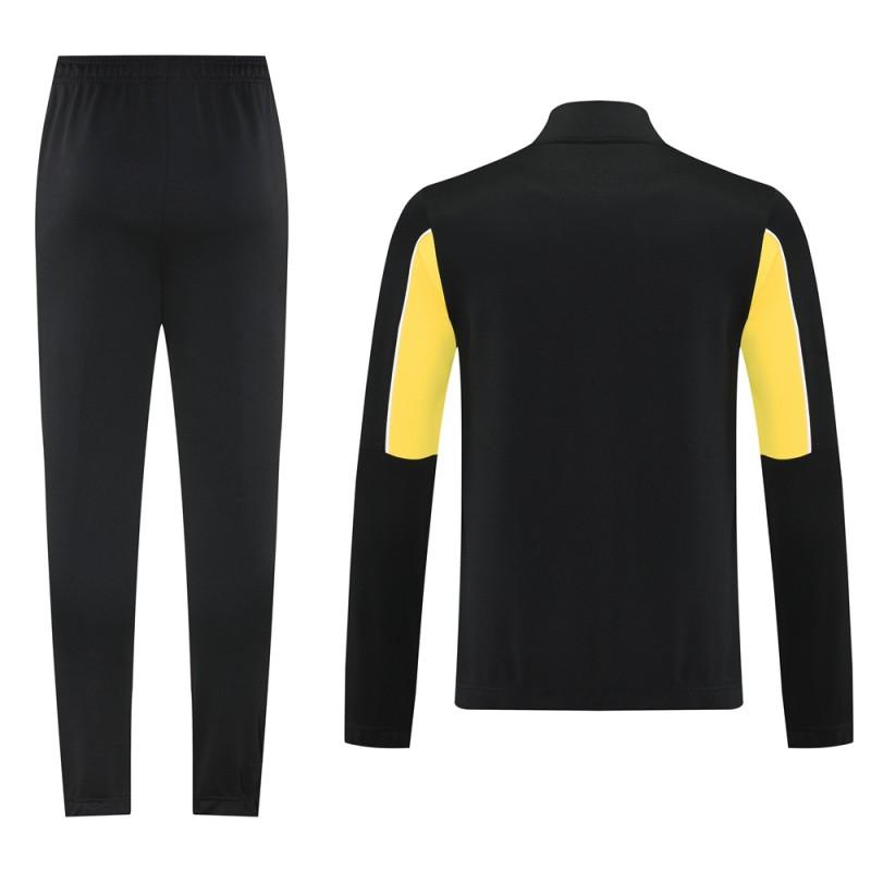 25/26 Borussia Dortmund Black/Yellow Full Zipper Jacket +Long Pants