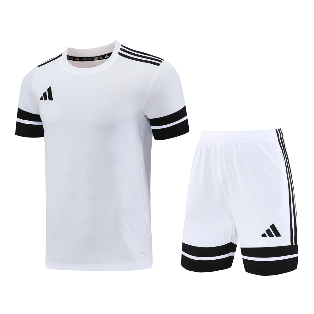 2025 Adidas White Short Sleeve Jersey+Shorts