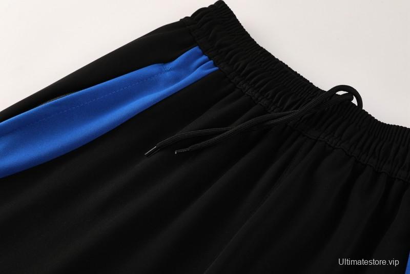 2025 Adidas Light Grey & Black with Leopard Print Pattern Half Zipper Jacket +Long Pants